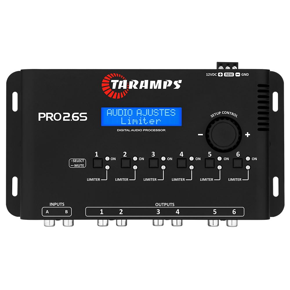 Taramp'S Pro 2.6S Digital Signal Processor Equalizer 3 Band Graphic Equalization 6 Channels 18K Ohms(Rca) Output Impedance 47 Oh
