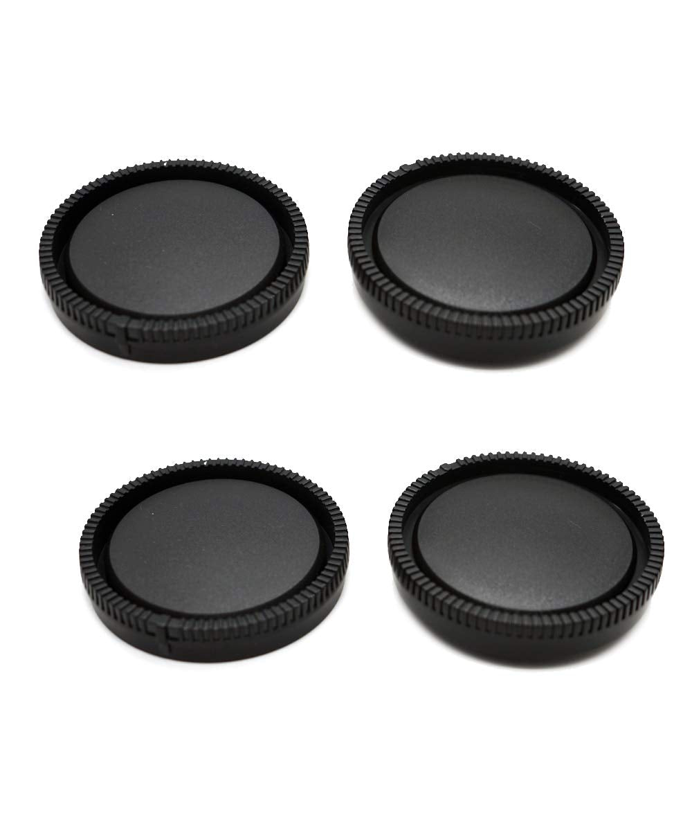 Camera Body Cap + Rear Lens Cap Cover Compatible For Sony E Mount Fit A7Iv A7Riv A7Riii A7Rii A7Iii A7Ii A7 A7C A7S A6600 A6500