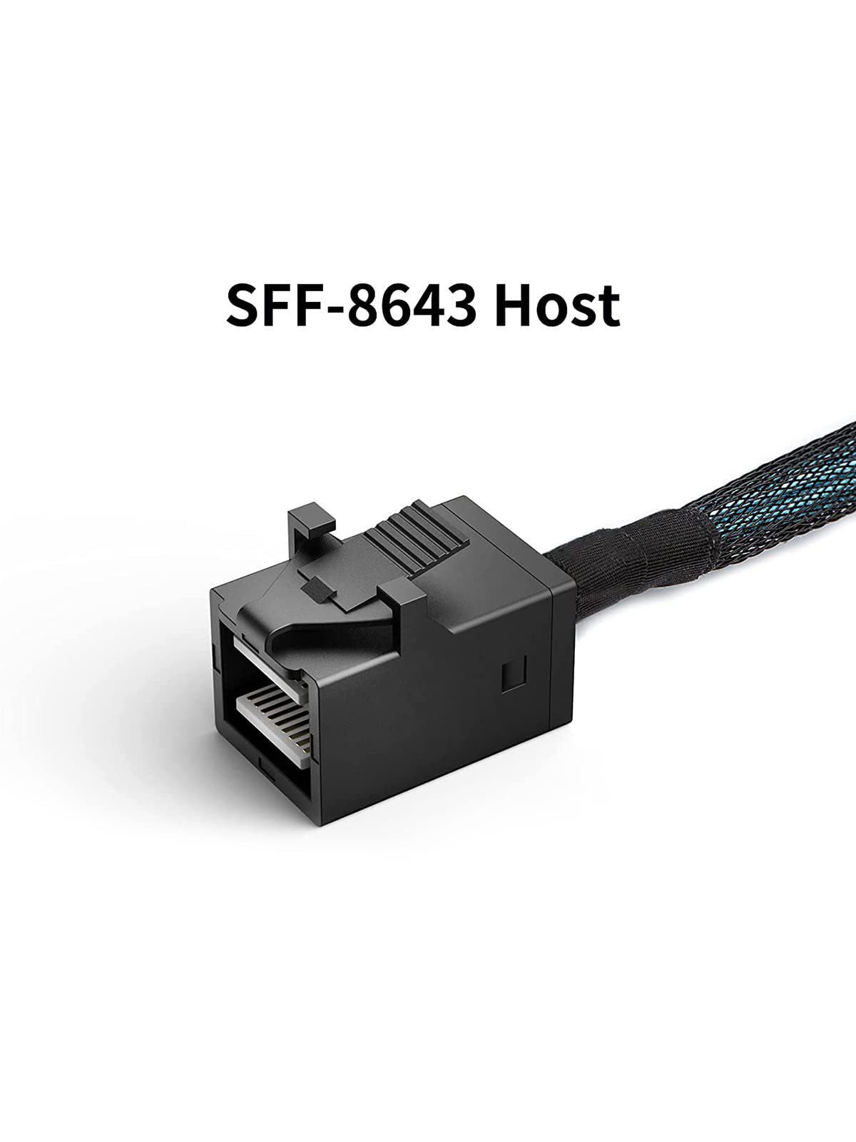 Cablecreation Internal Hd Mini Sas (Sff 8643 Host)   4X Sata (Target) Cable,Sff 8643 To 4X Sata Cable, Sff 8643 For Controller,