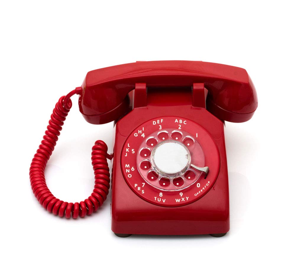 Telephone Cord, Phone Cord,Handset Cord, Red, 2 Pack, Universally Compatible