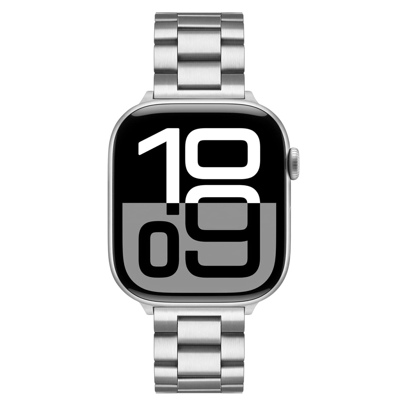 Trumirr Band For Apple Watch Series 9 8 7 41Mm Silver, Solid Stainless Steel Watchband Replacement Strap For Iwatch Se Series 8