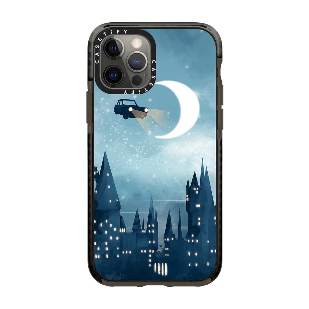 Casetify Impact Case For Iphone 12 Iphone 12 Pro   Book Lover Wizard   Clear Black