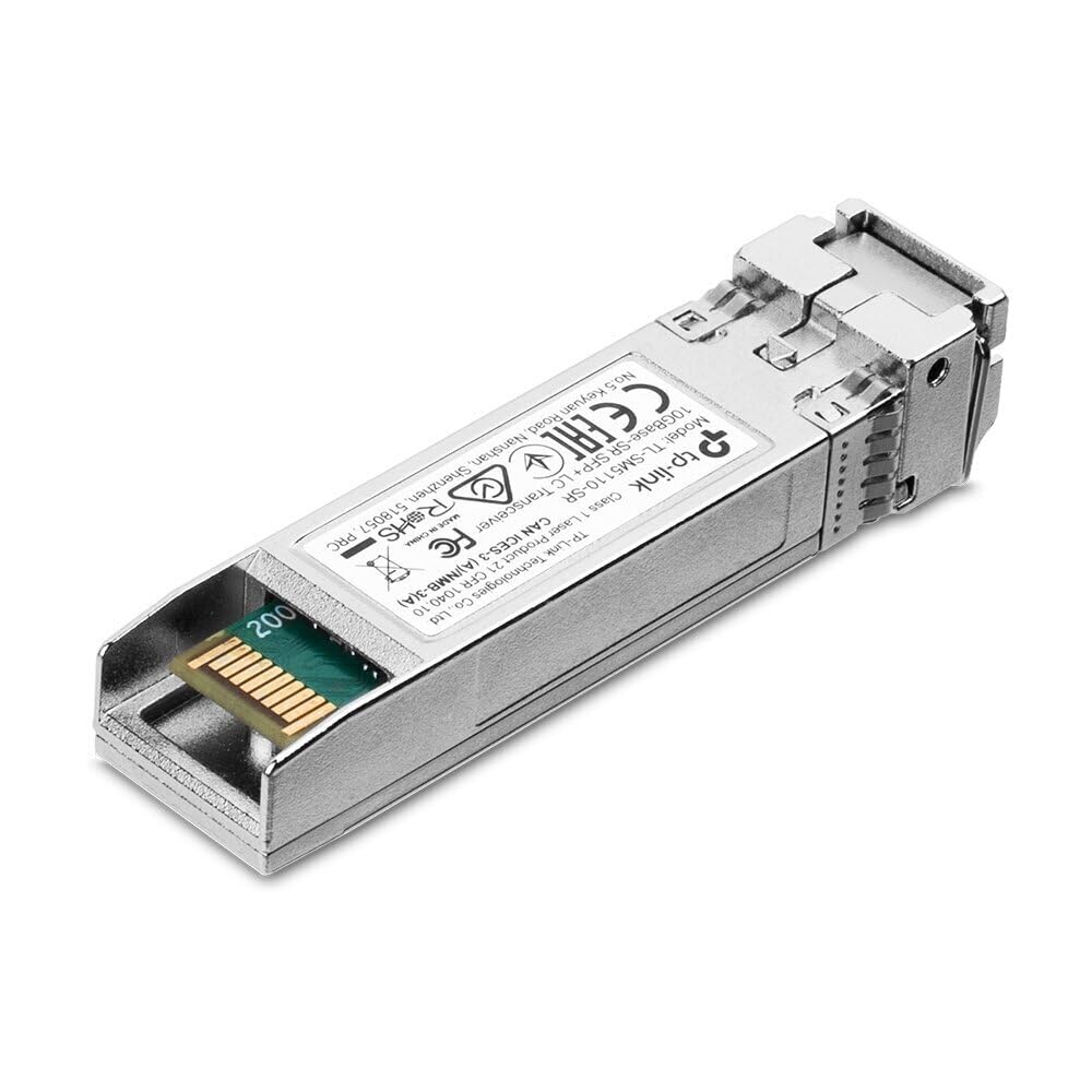 TPLink TLSM5110SR | 10GSR SFP+ LC Transceiver, MultiMode SFP Module| Plug and Play | LC/UPC interface | Hot Pluggable | Up 