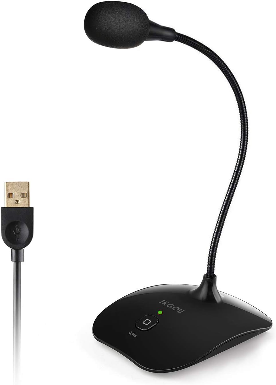 Tkgou Usb Microphone For Pc, Computer Microphone, Pc Microphone With Mute Button & Led Indicator, Laptop Desktop Condenser Mic,