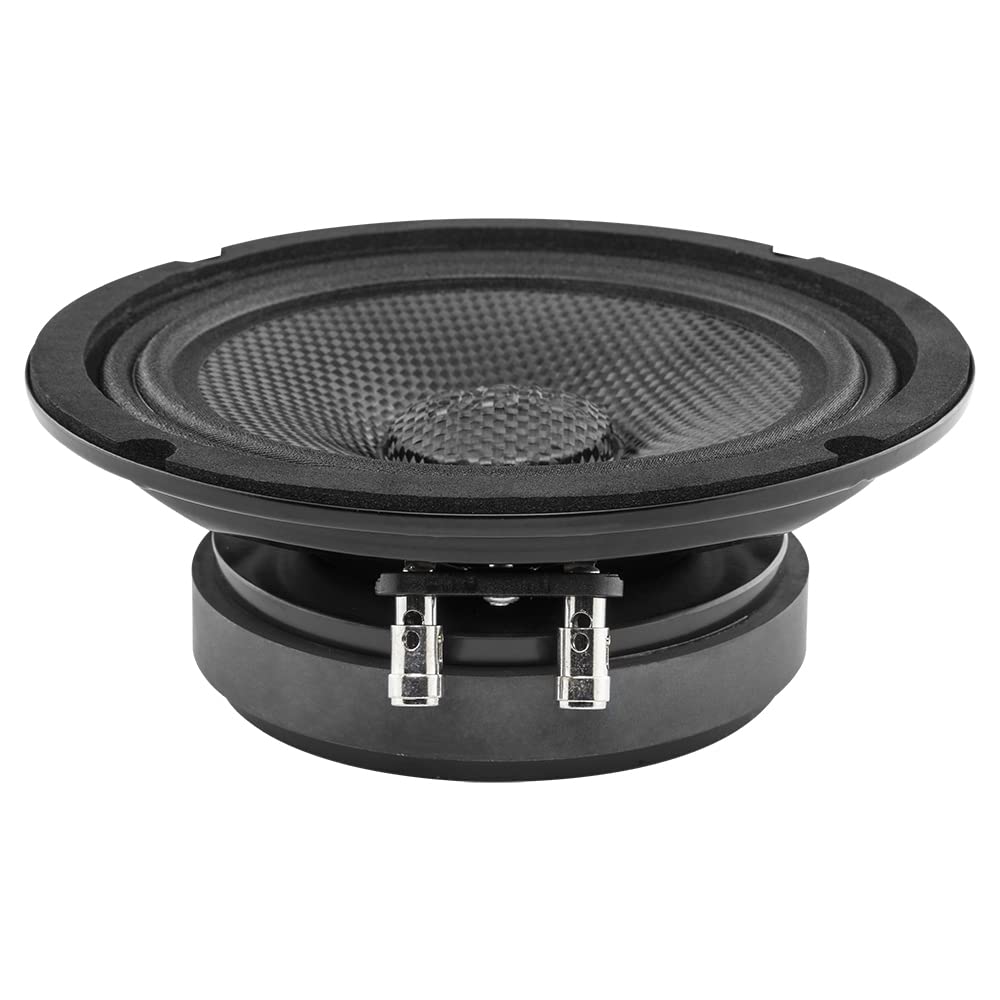 Ds18 Pro-Cf6.4Sl 6.5 Slim Speaker 500 Watts Rms Max Power 4-Ohms Carbon Fiber Cone Water Resistant Mid-Bass Loudspeaker - Great