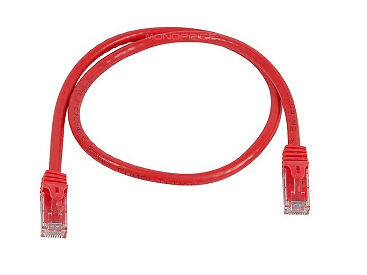 Monoprice 109830 Flexboot Cat6 Ethernet Patch Cable   Network Internet Cord   Rj45, Stranded, 550Mhz, Utp, Pure Bare Copper Wire