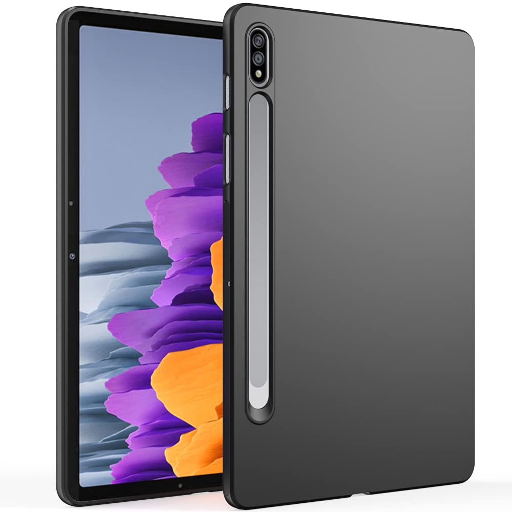 Wogroo Case For Samsung Galaxy Tab S8/S7 11 Inch, Thin And Soft Protective Cover, Black