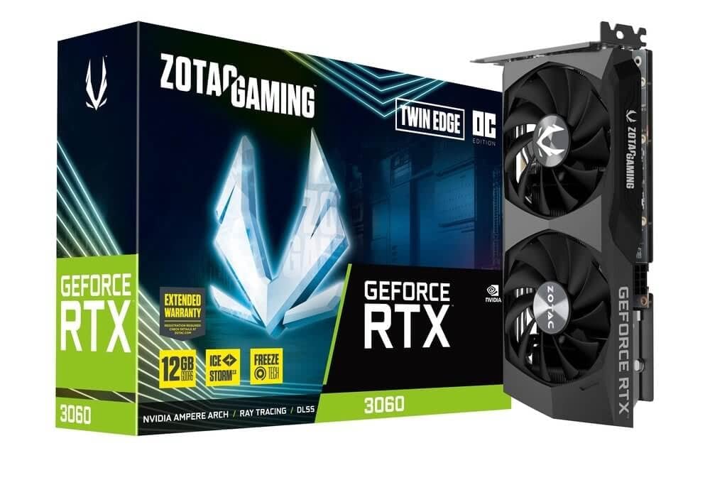 Zotac Gaming Geforce Rtx 3060 Twin Edge Oc Nvidia 12Gb Gddr6 Graphics Card