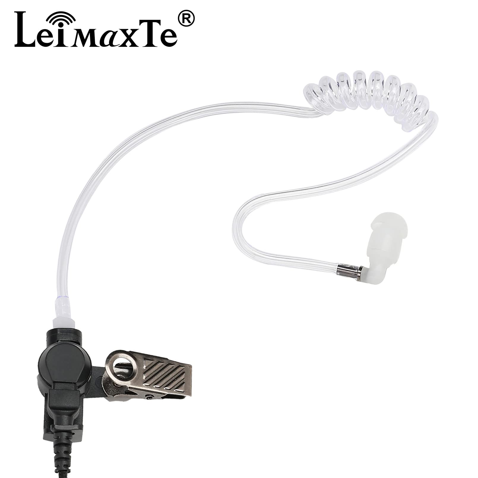 Leimaxte Xpr 3500E Xpr 3300E Earpiece For Motorola Radio Xpr3500 Xpr3000 Xpr3300 With Mic Ptt Xpr 3300 3500 3300E 3500E Walkie Talkie Headset Security Acoustic Tube Surveillance Headphone (1 Pcs)