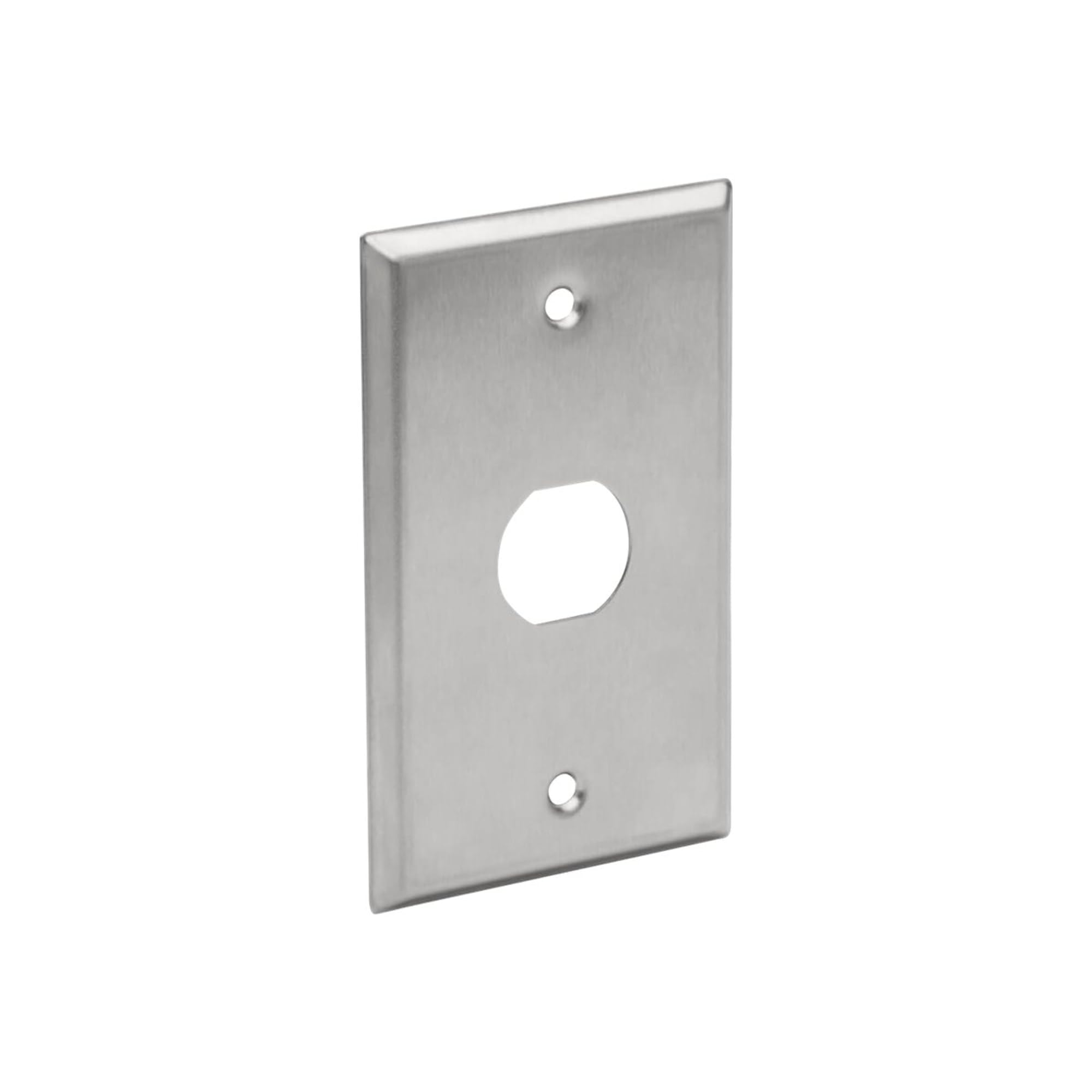 Tripp Lite Rj45 Bulkhead Wall Plate, 1 Cutout, Industrial, Metal - Stainless Steel, Ip44, Single Gang, Taa (N206-Fp01-Ind)