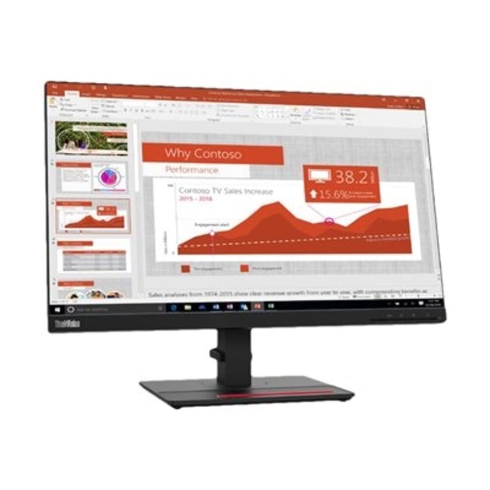 Lenovo ThinkVision T24i-20 23.8 Full HD WLED LCD Monitor - 16:9 - Raven Black