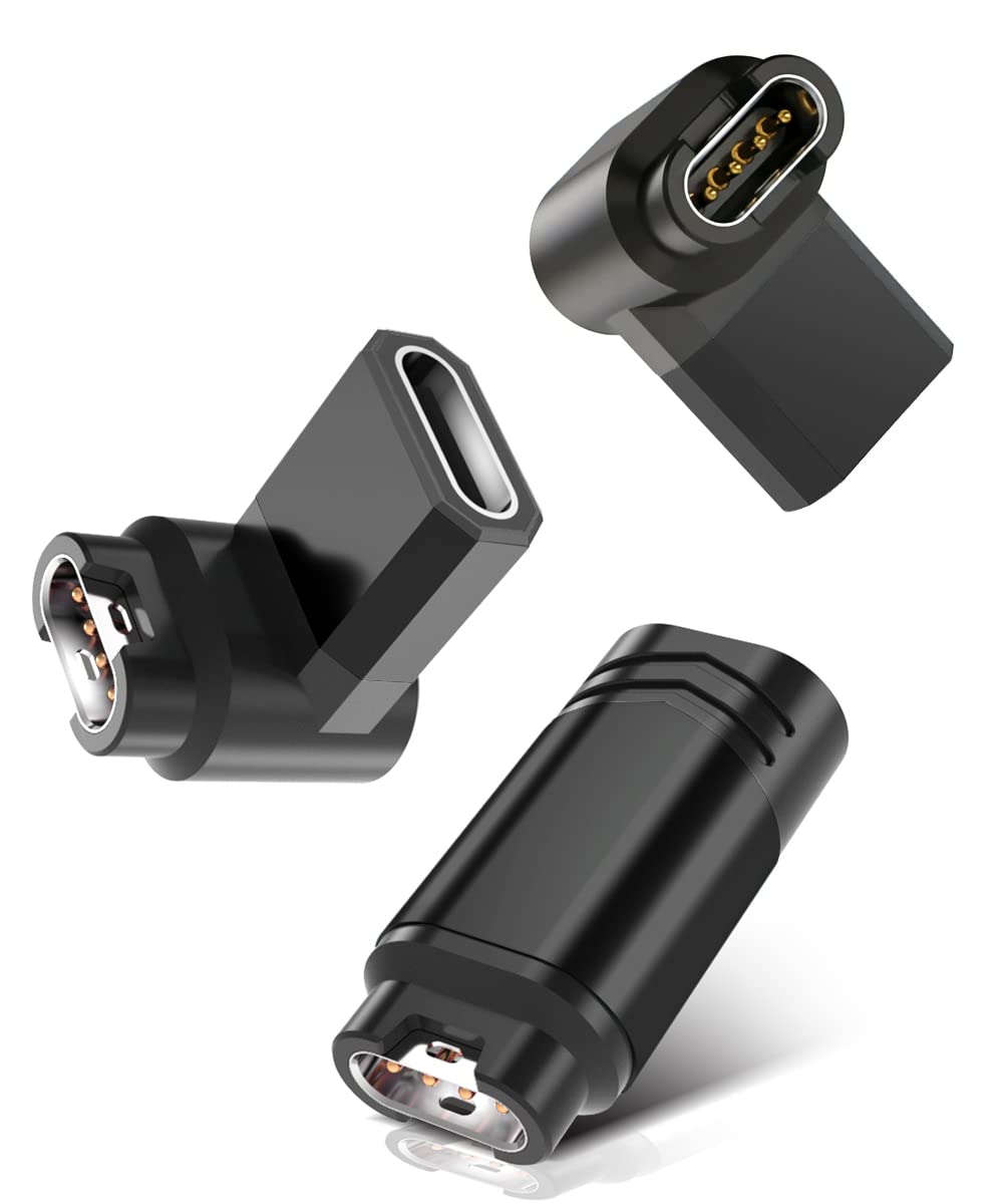 Itramax Usb C Charger Adapter For Garmin Watch 3Pack,Type C Garmin Charging Cable Connector For Fenix 8 7 7S 7X 6 E Pro Solar,Forerunner 965 265 165 55,Instinct,Venu 2S Sq,Vivoactive 5 4,Epix,Tactix