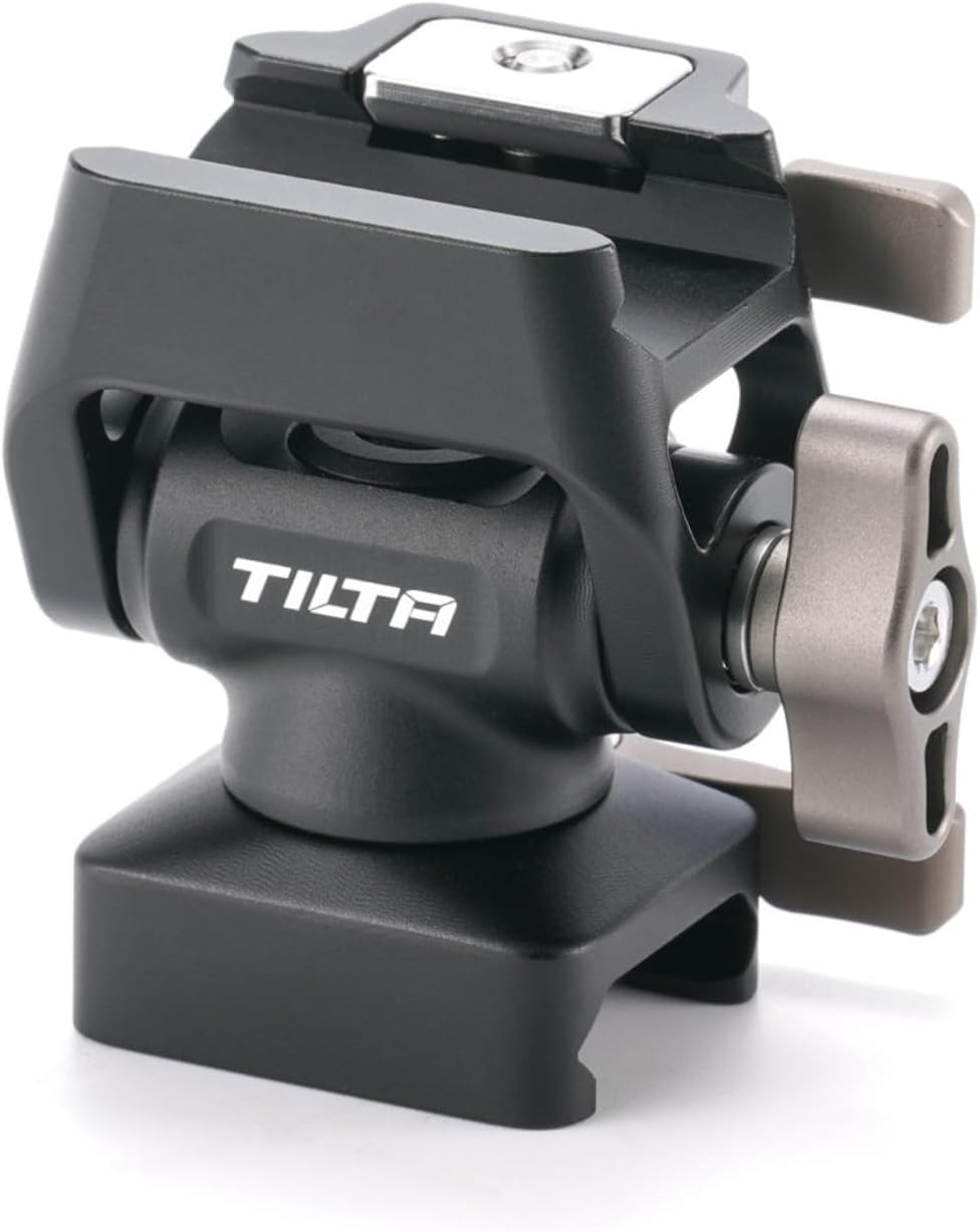 Tilta Camera Monitor Mount | Dual NATO Connector for Fast Side-Loading Mounts | 4.4lb Payload | 360 Rotation & 175 Tilt | Adjust