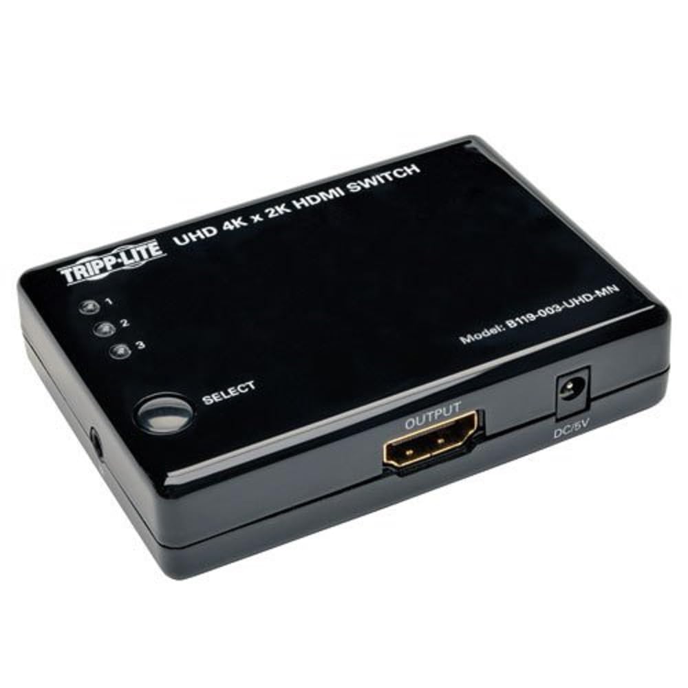 B119-003-Uhd-Mn - Eaton Tripp Lite Series 3-Port Hdmi Mini Switch With Remote Co