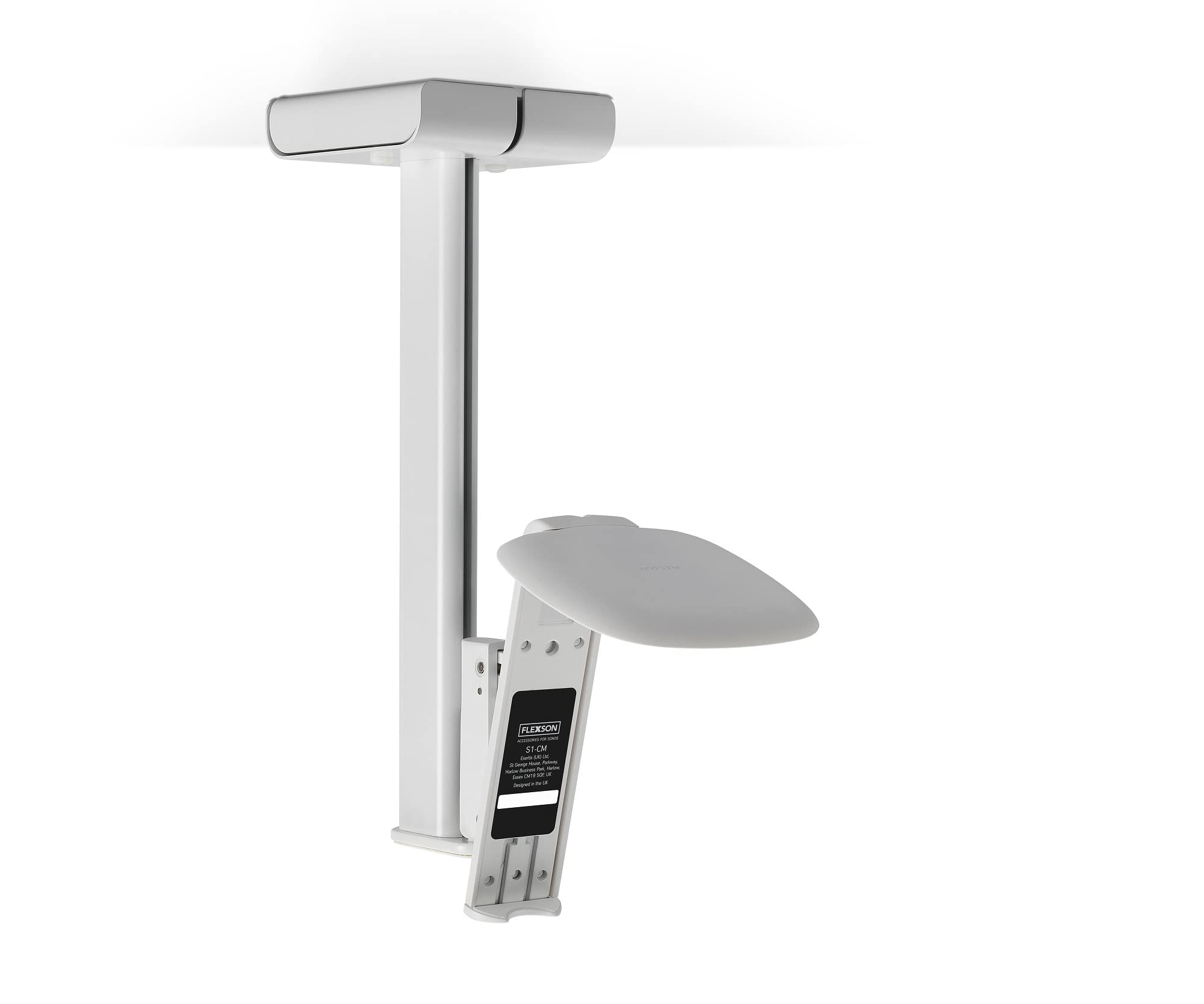 Flexson Ceiling Mount For Sonos One, One Sl And Play:1   White