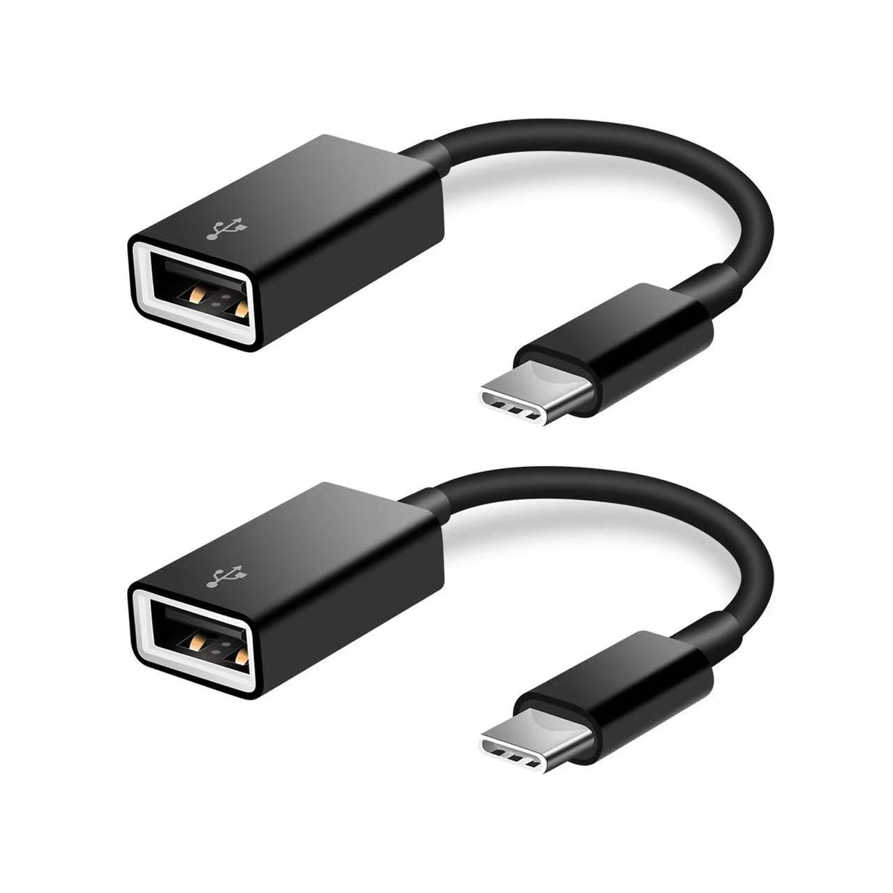Fleaver Usb C To Usb Adapter [2 Pack], Usb Type C Male To Usb A Female Otg Cable Usb To Usbc C Adapter For Iphone 15 Pro Max Ipa