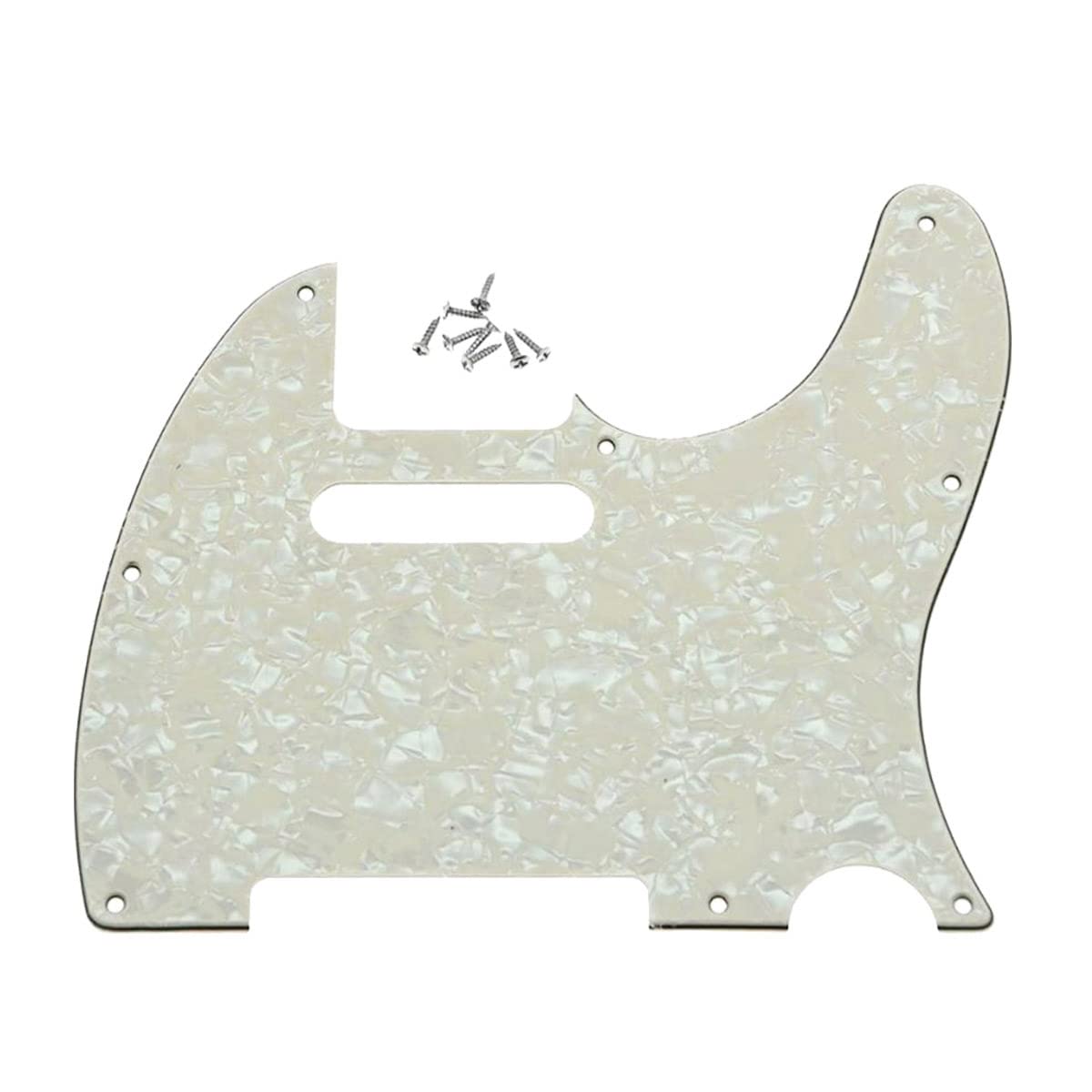 Dopro 8 Hole Tele Guitar Pickguard Scratch Plate fits USA/Mexican FD Telecaster Aged Pearl