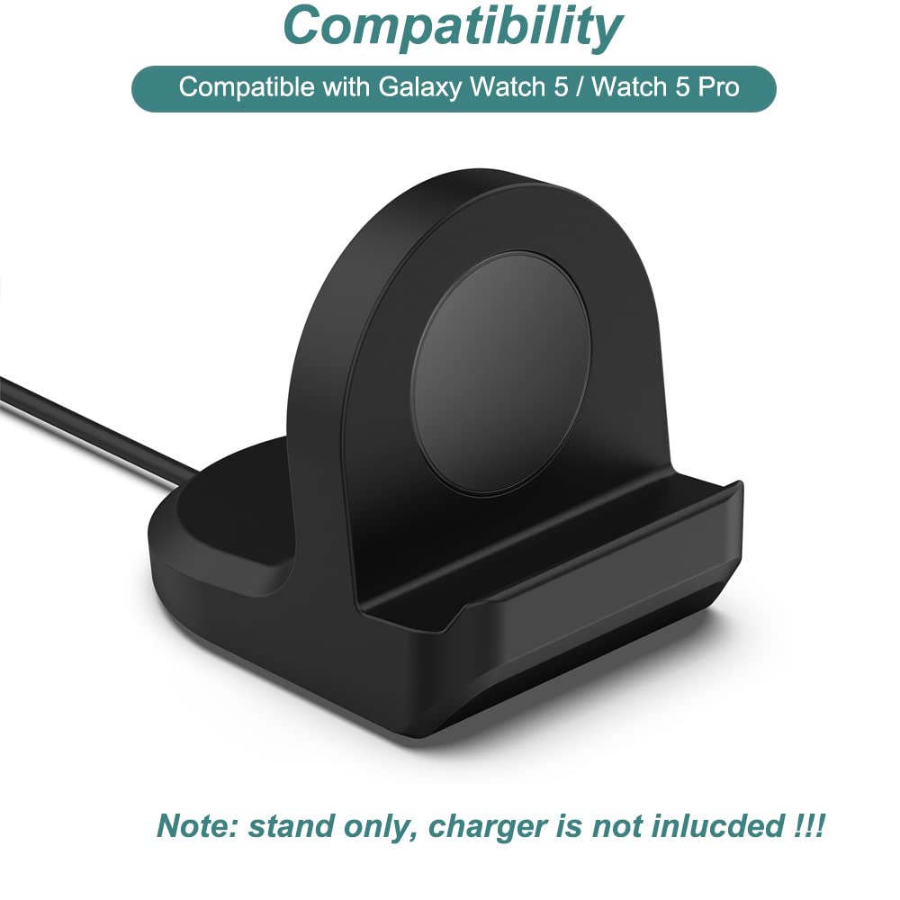 Charger Stand For Galaxy Watch 5/5 Pro, Silicone Charging Stand Dock Holder For For Samsung Galaxy Watch 5 40Mm 44Mm & Galaxy Wa