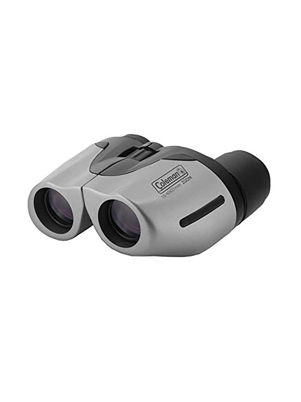 Coleman 10-40x21 Compact Weather Resistant Porro Prism Zoom Binoculars, Silver (CZ104021)