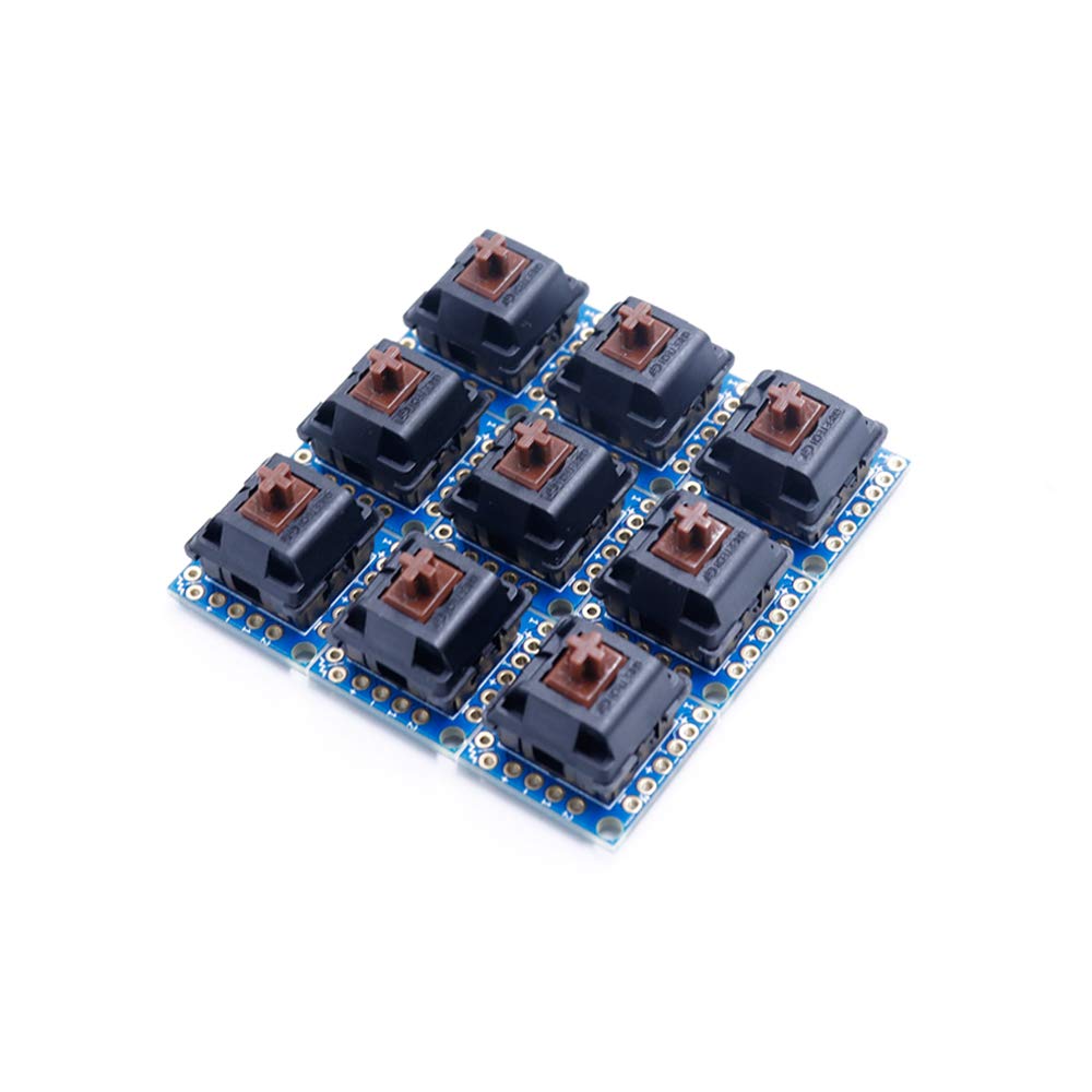 Treedix Key Switch Breakout Prototype Pcb Board With 5 Pins Black Switches Key Click With R2 Keycap Compatible With Mechanical K