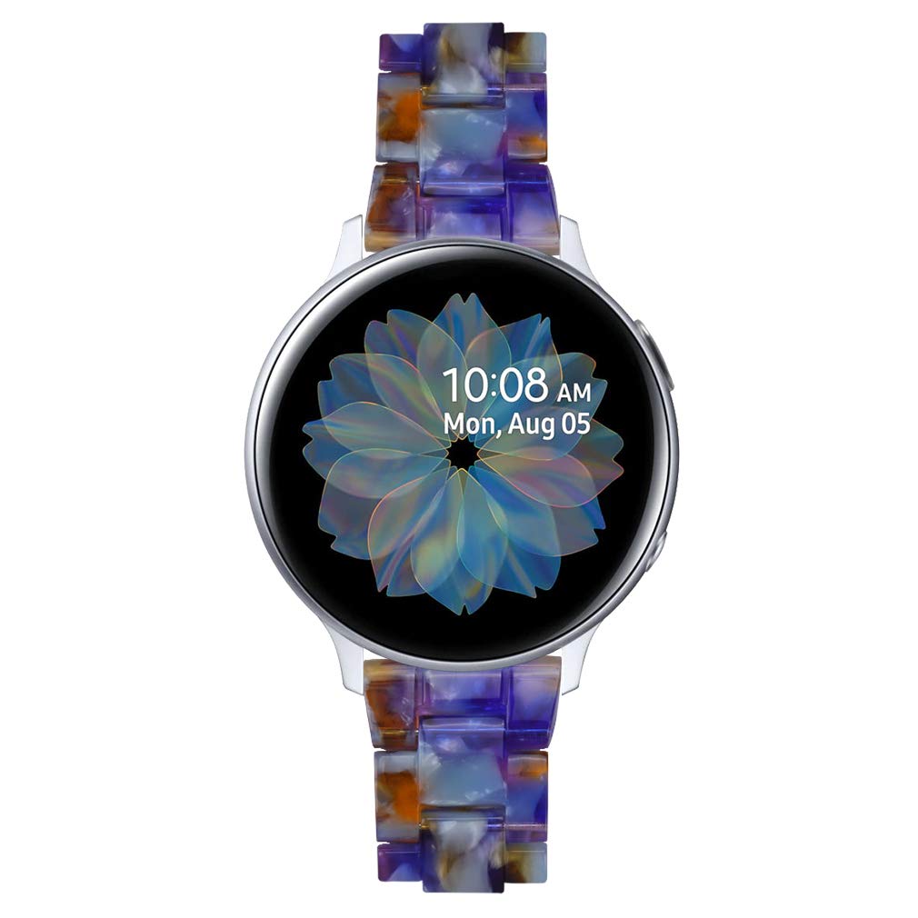 Tencloud Resin Watch Band Compatible With Wzwneer Y20Gt Women Men Metal Clasp Strap 20Mm Width Bracelet For Wzwneer Smart Watch