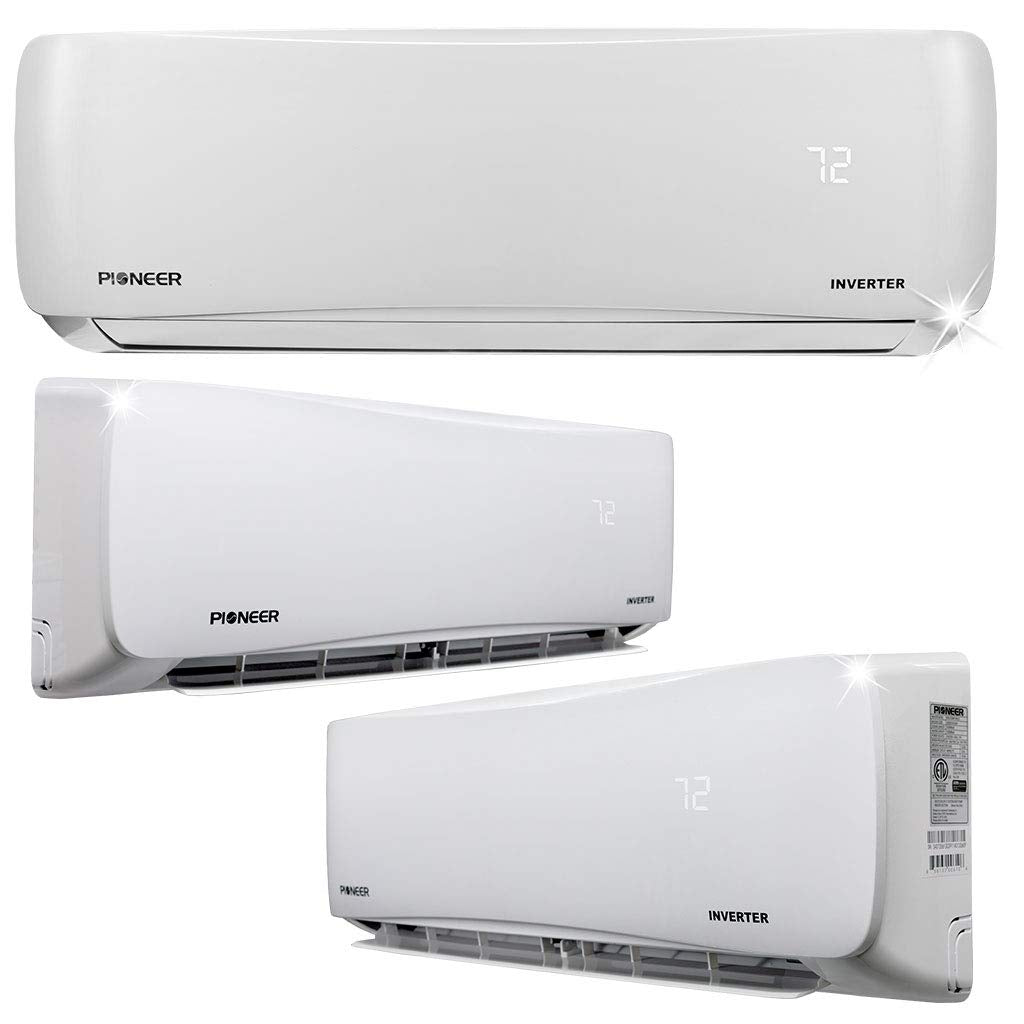 Pioneer Air Conditioner WYS030GMHI22M3 Ultra High Efficiency Ductless Multi Split 3 Zone Heat Pump White
