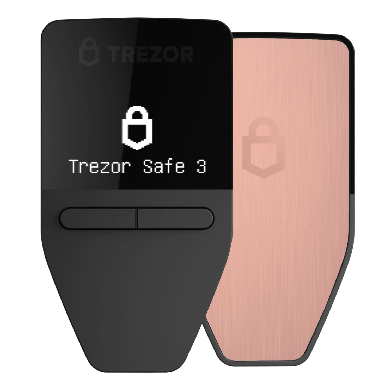 Trezor Safe 3   Passphrase & Secure Element Protected Crypto Hardware Wallet   Buy, Store, Manage Digital Assets Simply And Safely (Galactic Rose)