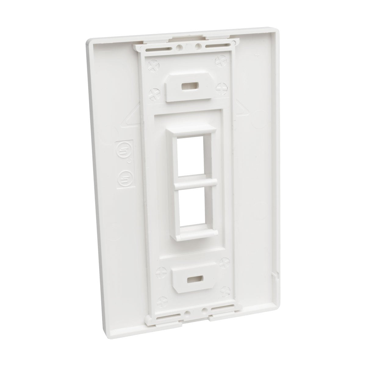 Tripp Lite Single Gang 2 Port Universal Keystone Wall Plate, Cat5/6/6A, Usb, Hdmi, Displayport, Rca, White (N080 102)