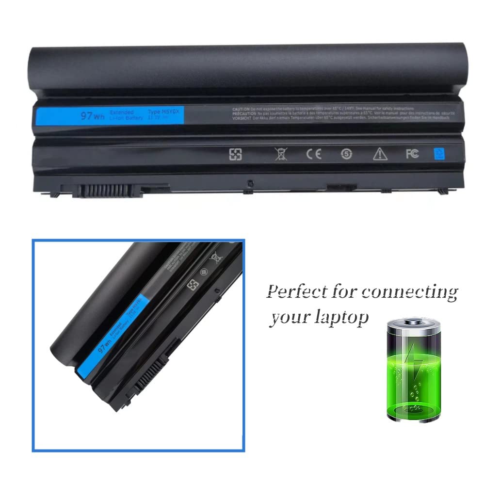97Wh M5Y0X 9 Cell Laptop Battery For Dell Latitude E6420 E6430 E6440 E6520 E6530 E6540 E5420 E5430 E5520 E5530 Inspiron 4420 542