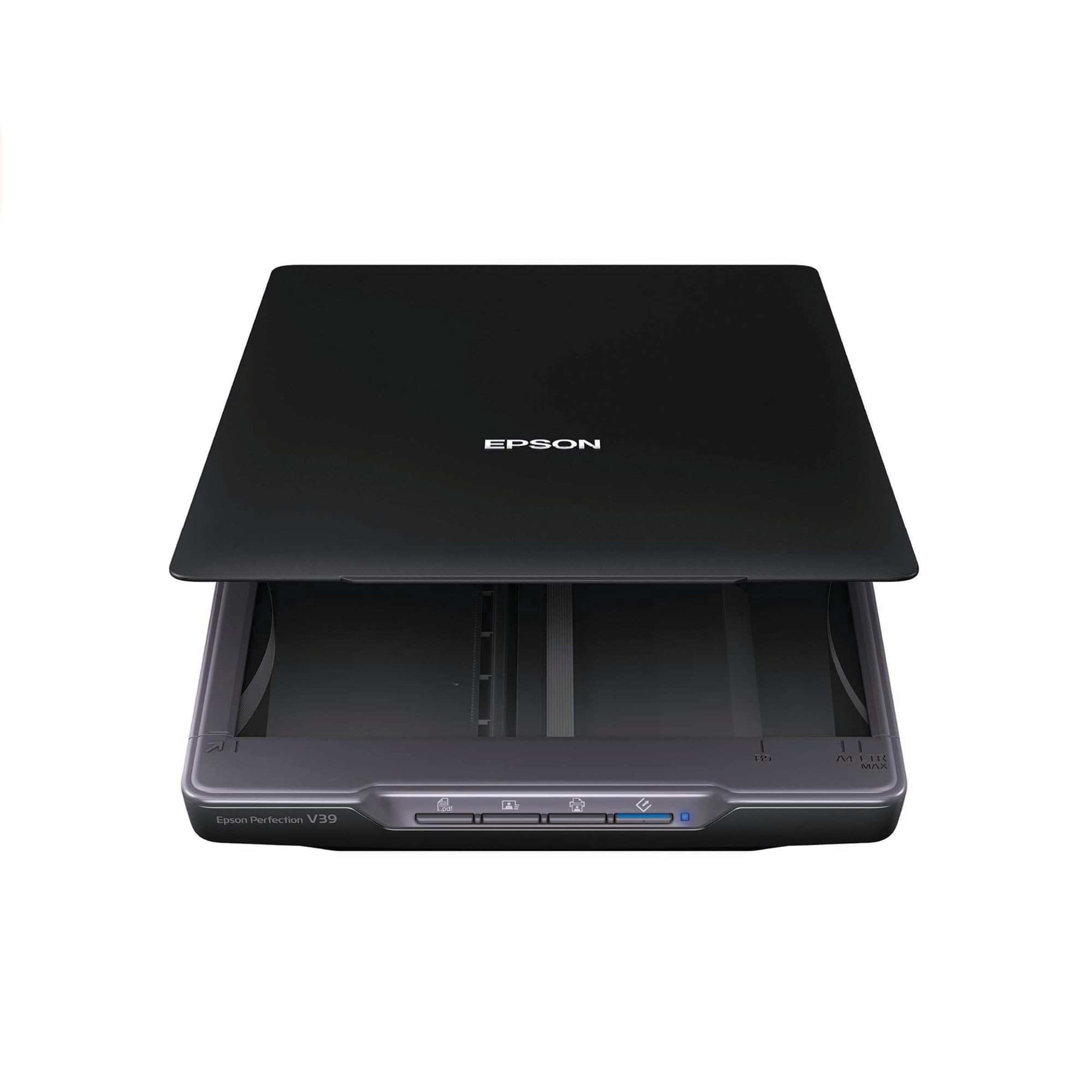 Epson Perfection V39 Color Photo & Document Scanner With Scan To Cloud & 4800 Optical Resolution, Black