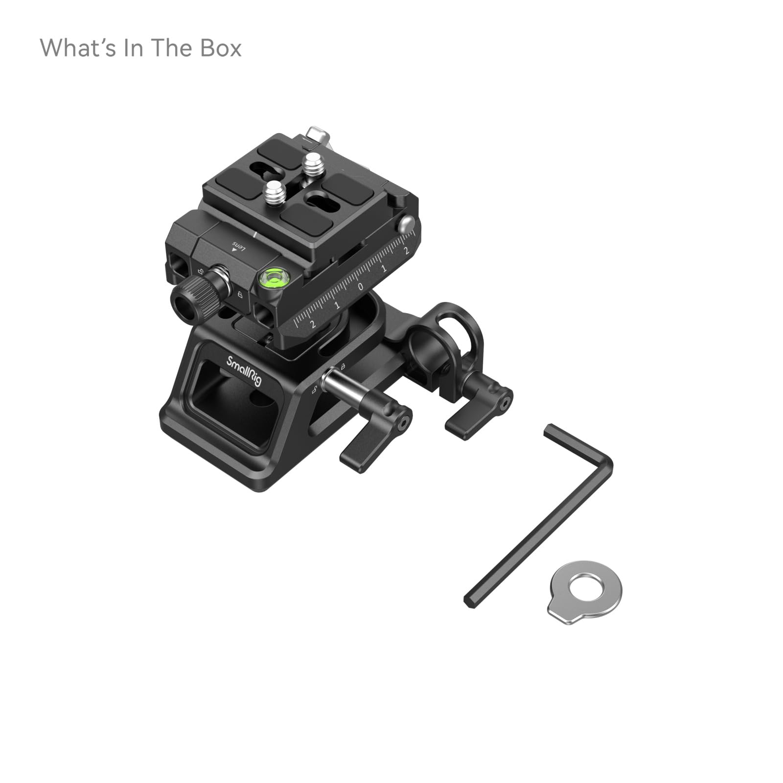Smallrig Mount Plate For Arca-Swiss Quick Release Clamp And Bottom Plate For Manfrotto Type With Height-Adjustable 15Mm Rod Clam