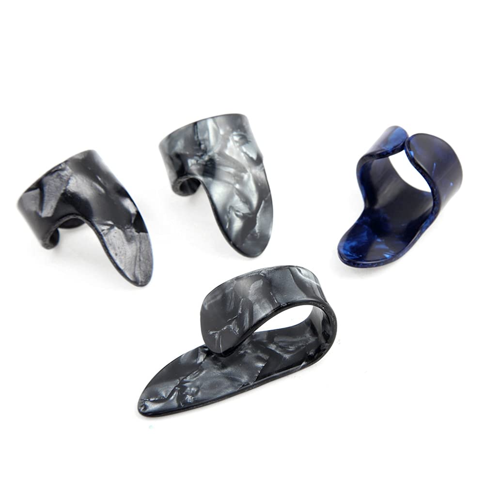 4Pcs Guitar Picks  Sg Musical 1 Thumb + 3 Finger Acoustic Thumb Picks  Sg Musical Plectrum For Guitar Accessories