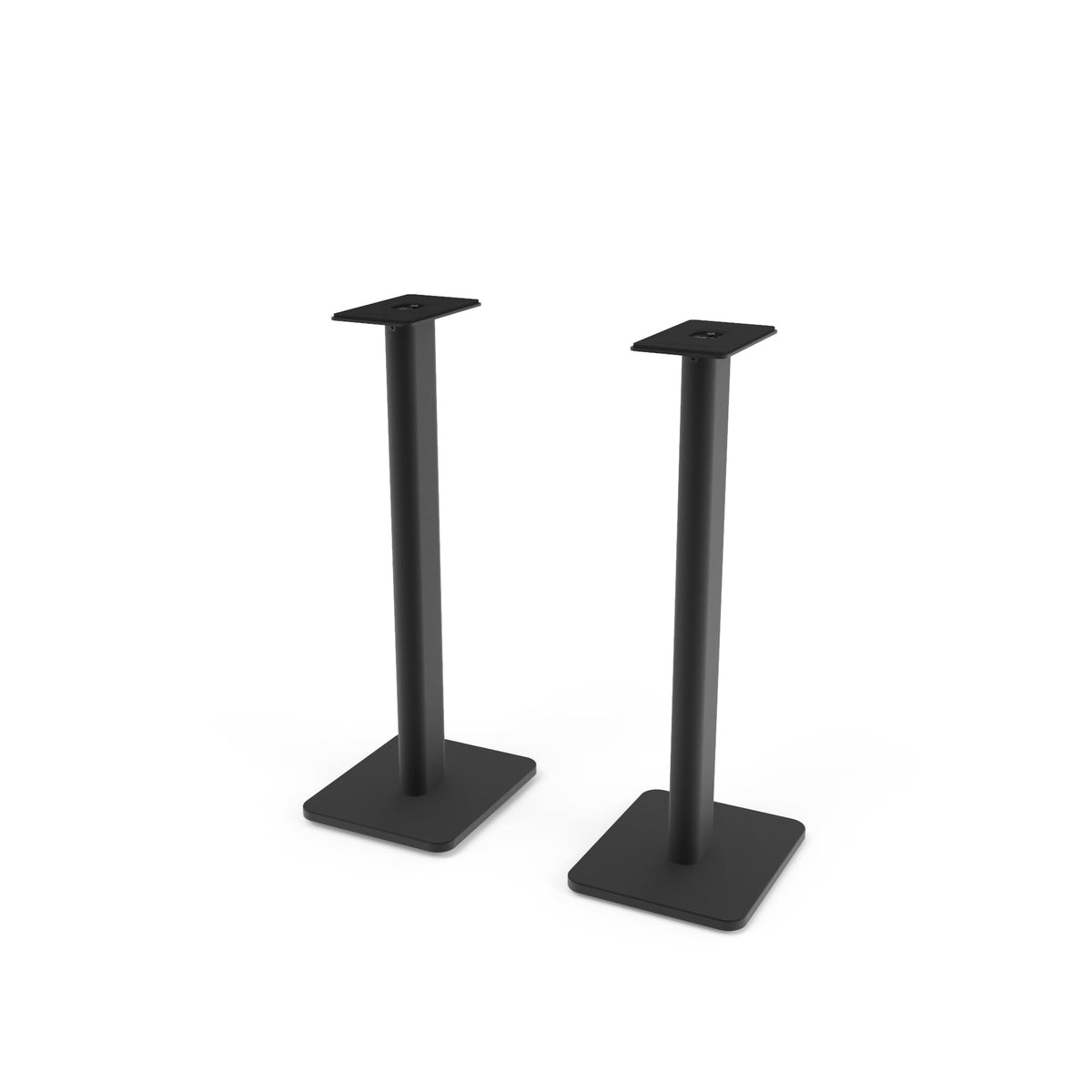 Kanto Sp26Pl Black Metal Speaker Stand (26 Inches)   Universal Fit, Hidden Cables, Rotating Top Plate, Carpet & Hardwood Feet,  