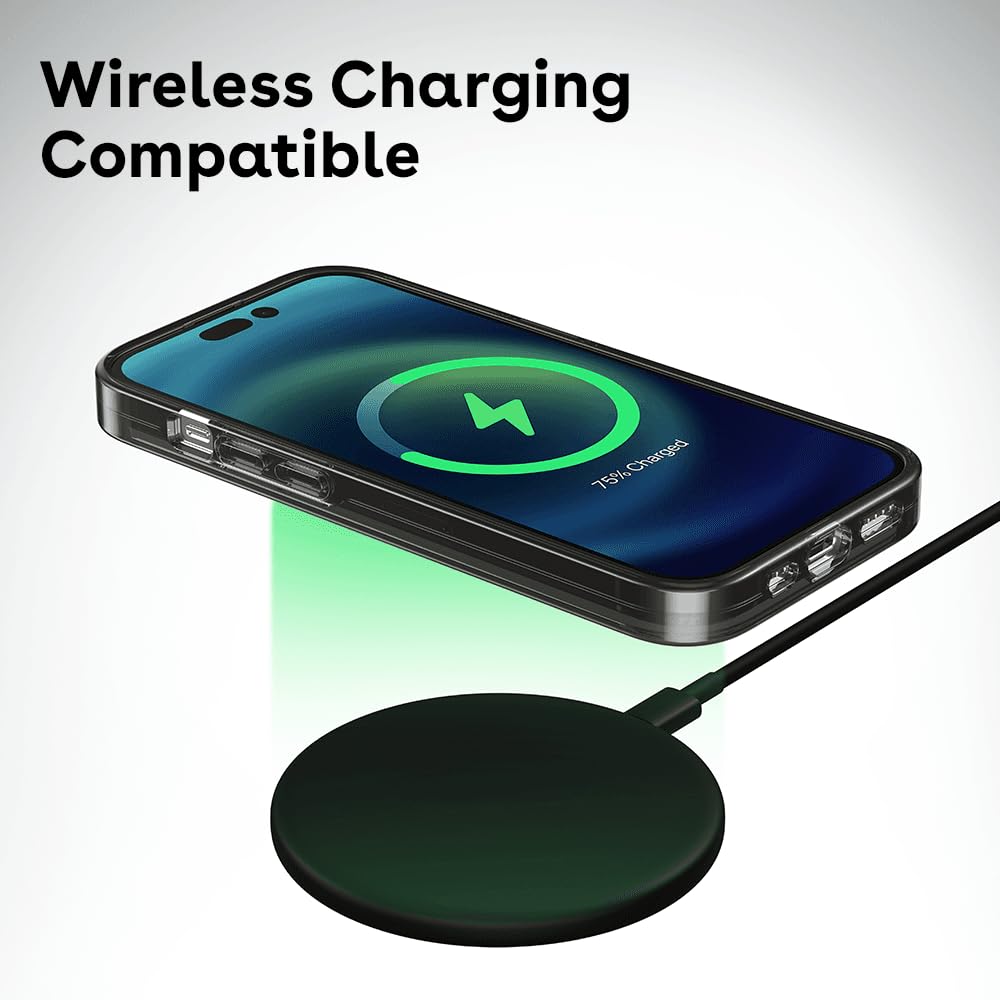 Casetify Compact Iphone 14 Pro Case [2X Military Grade Drop Tested / 4Ft Drop Protection]   Pp 0008   Clear Black