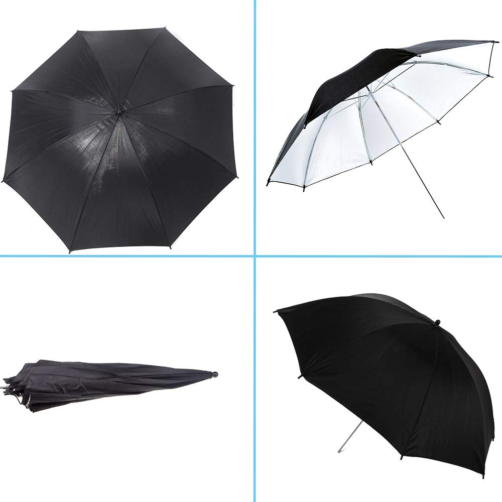 Photography Umbrella Lighting 4 Pack Kit, 33''/84Cm Soft White Translucent And Reflective Umbrella For Photo And Video Studio Sh