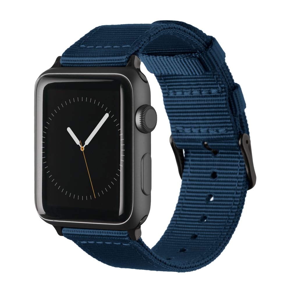 Archer Watch Straps   Premium Nylon Replacement Bands For Apple Watch (Navy, Black, 38/40/41Mm)