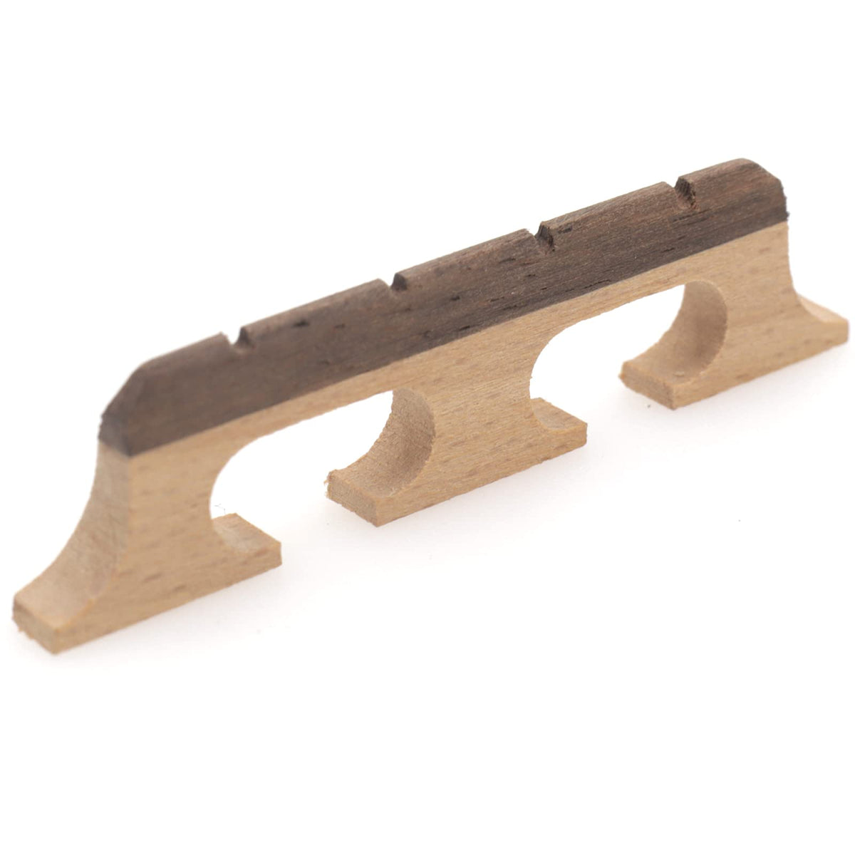 Cheerock 4 String Banjo Bridge, Banjo Bridge Parts And Accessories Replacement, Ebony Maple Banjo Bridge For 4 String Banjo