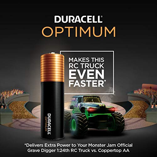 Duracell Optimum Aaa Batteries, 22 Count Pack Triple A Battery With Long Lasting Power, Resealable Package For Storage, All Purp