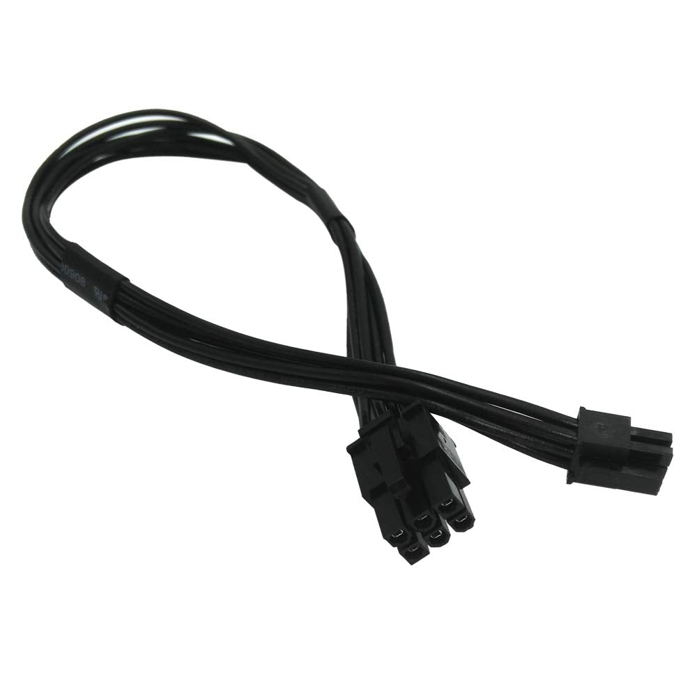 COMeap Mini 6 Pin to 6 Pin PCI Express Video Card Power Adapter Cable for Mac Pro G5 14inch(35cm)(Pack of 2)