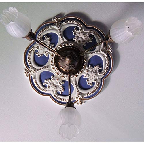 Ekena Millwork Cm17Ro2 Rotherham Ceiling Medallion, 18''Od X 3 1/2''Id X 1 1/2''P, Factory Primed