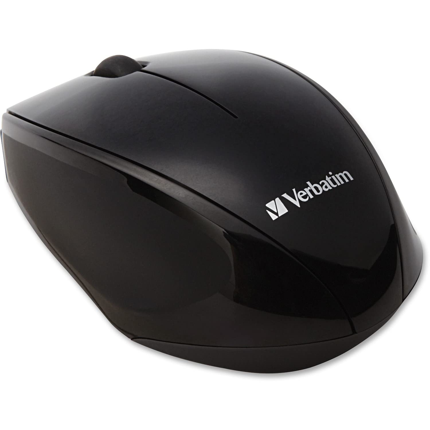 Verbatim Wireless Multi-Trac Mouse 2.4GHz with Nano Receiver - Ergonomic, Blue LED, Portable Mouse for Mac and Windows - Black (