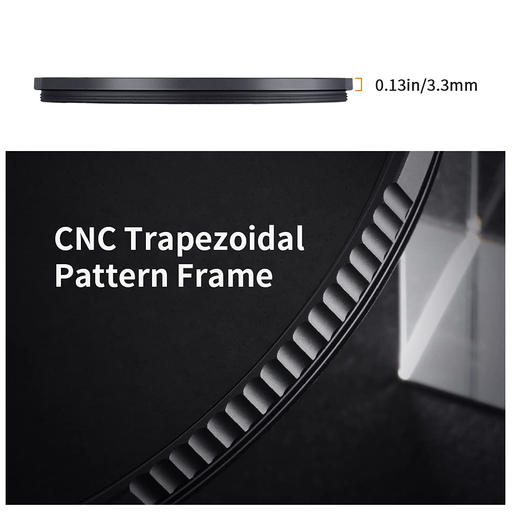 K&F Concept 67Mm Black Diffusion 1/4 Filter Mist Cinematic Effect Filter With 28 Multi Layer Coatings Waterproof/Scratch Resista