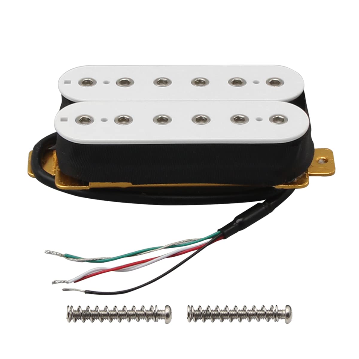Fleor Neck+Bridge Pickup Set Double Coil Humbucker Pickups For Electric Guitar Pickup Replacement White