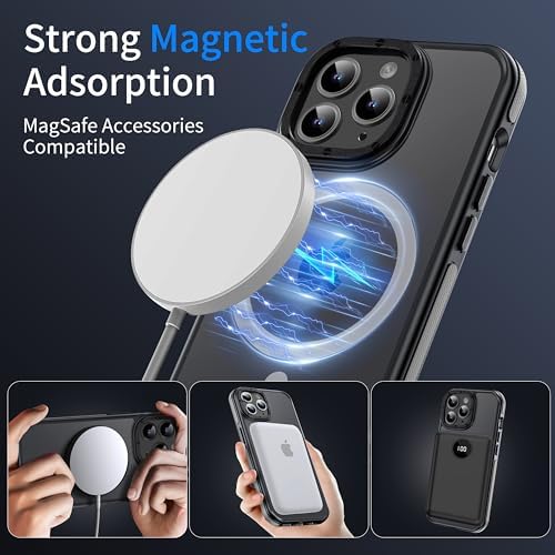 Yzoiko Strong Magnetic Case For Phone 13 Pro Max [10Ft Military Grade Protection] Compatible With Fit Magnetic Shockproof Slim T