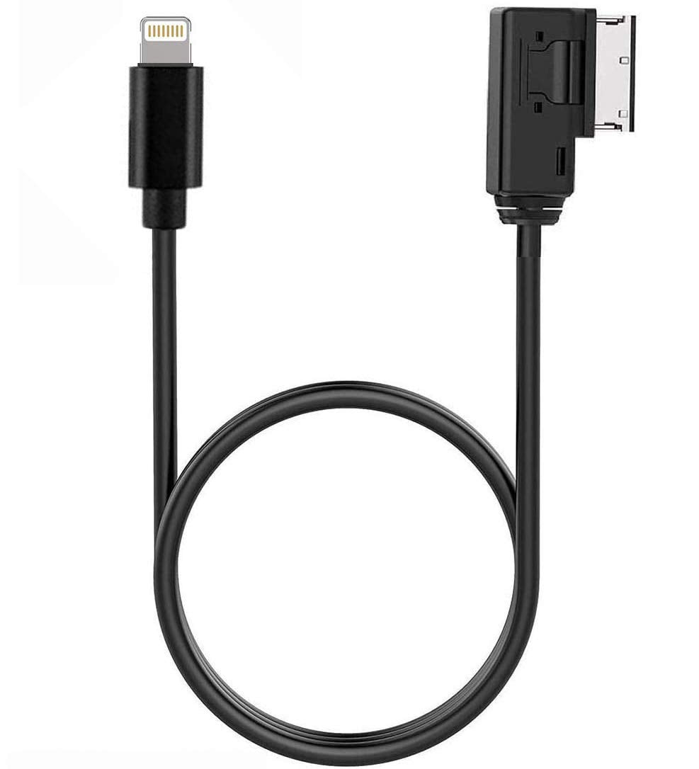 Car Audio Charging Adapter Cord Compatible With Apple Iphone 12 11 Xs Max Xr X 8 7 6 For Audi A3/A4/A5/A6/A8/S4/S6/S8/Tt, Ami Mm