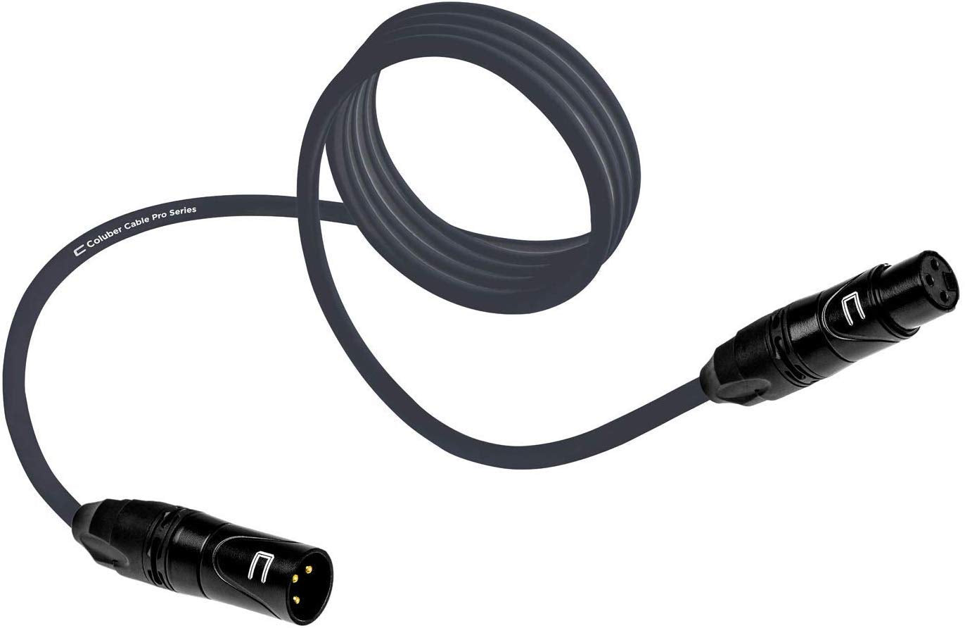 Balanced Xlr Cable Male To Female   35 Feet Black   Pro 3 Pin Microphone Connector For Powered Speakers, Audio Interface Or Mixe