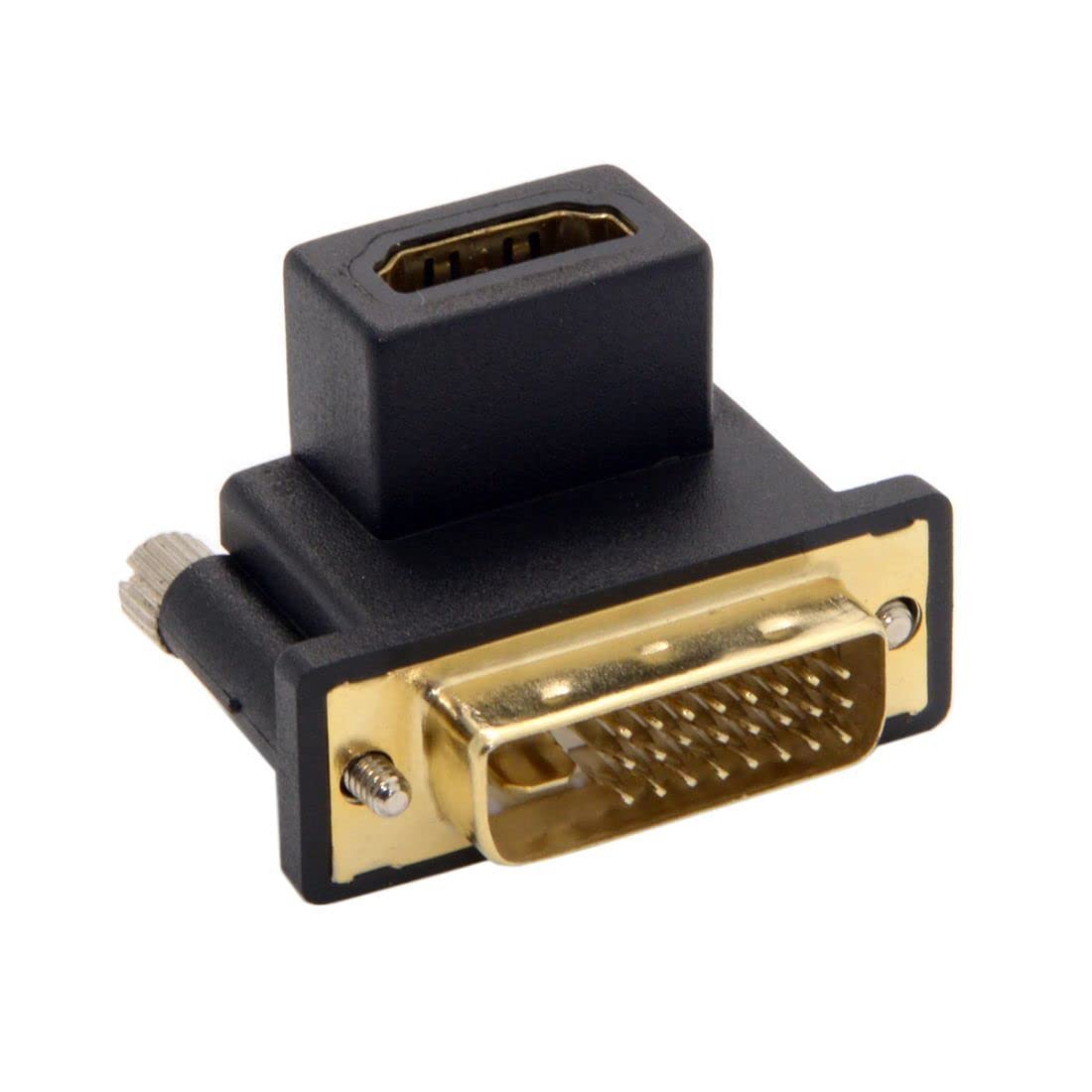 Chenyang Dvi To Hdmi Converter Hdmi To Dvi (24+1) 90Degree Up Angled Connector Adapter For Computer Hdtv Graphics Card