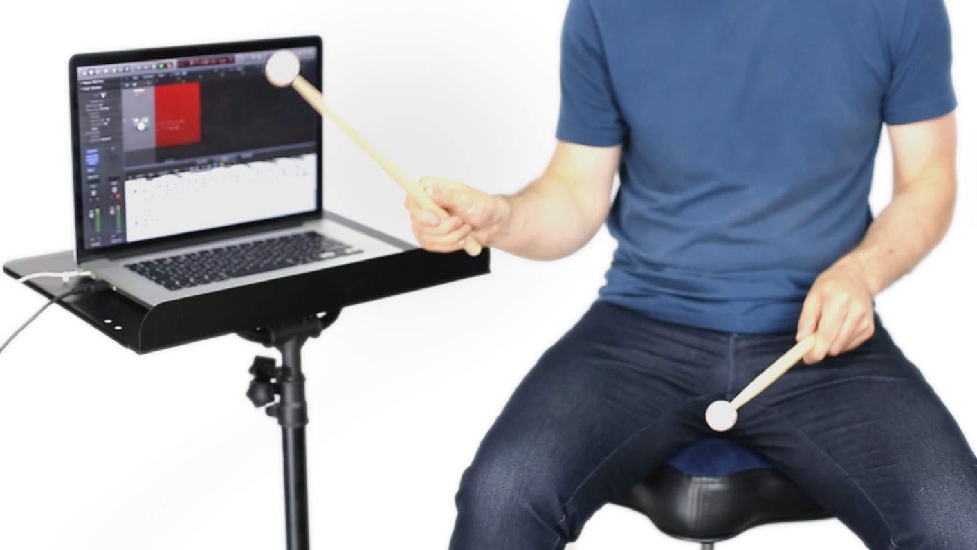 Aerodrums Portable Electronic Drum Set, Air Drumsticks, Pedals And Low Latency Camera, Quieter Than Practice Pads, More Reliable