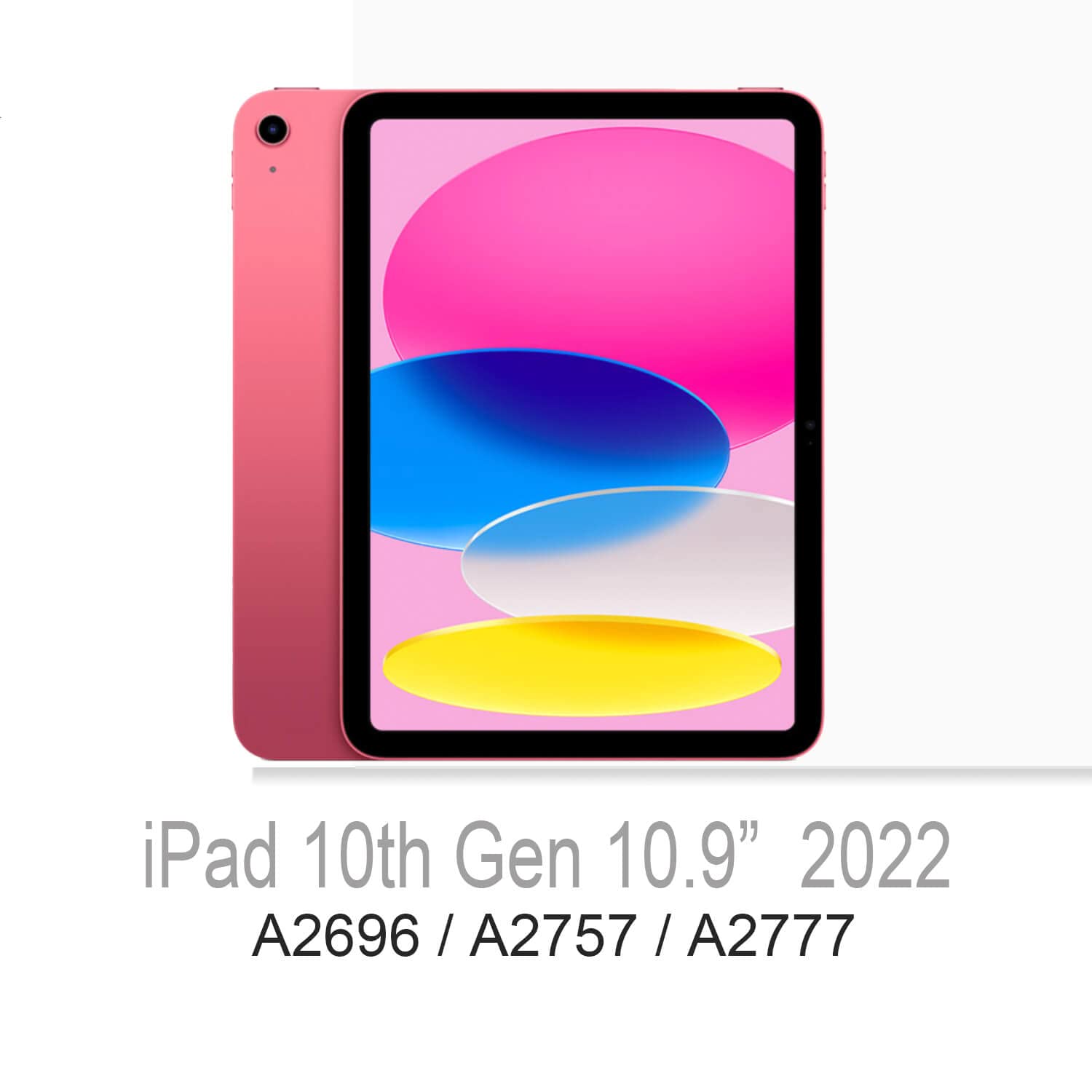 Feams Slim Lightweight Trifold Case For 10.9 Inch Ipad 10Th Generation 2022   Clear Back Cover With Pencil Holder And Auto Sleep