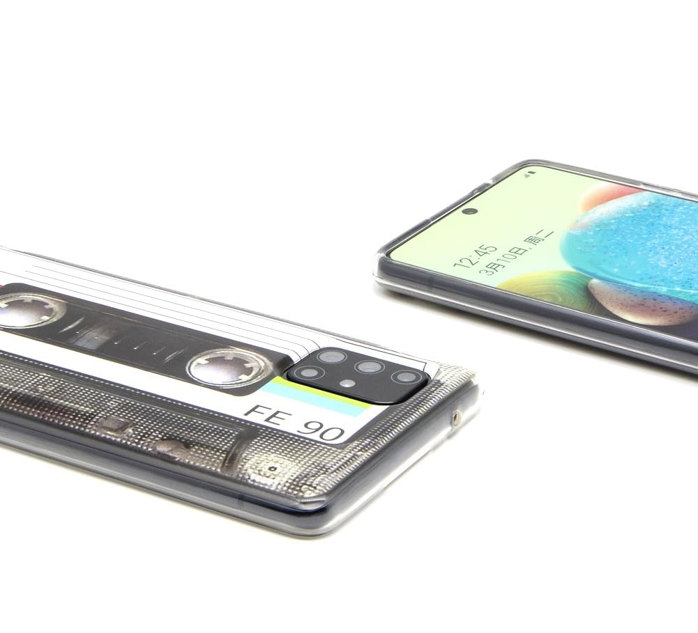Stinfiztol Compatible With Galaxy A71 5G Case(Non 4G Version),80S Type Music Cassette Case Soft Tpu Cover For Samsung Galaxy A71